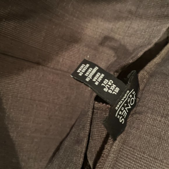 Jones of New York Dark Brown Elastic Waist Pull-On Paints (Size large) - Picture 8 of 9